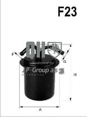JP GROUP 4618700109 -  Фильтр топливный